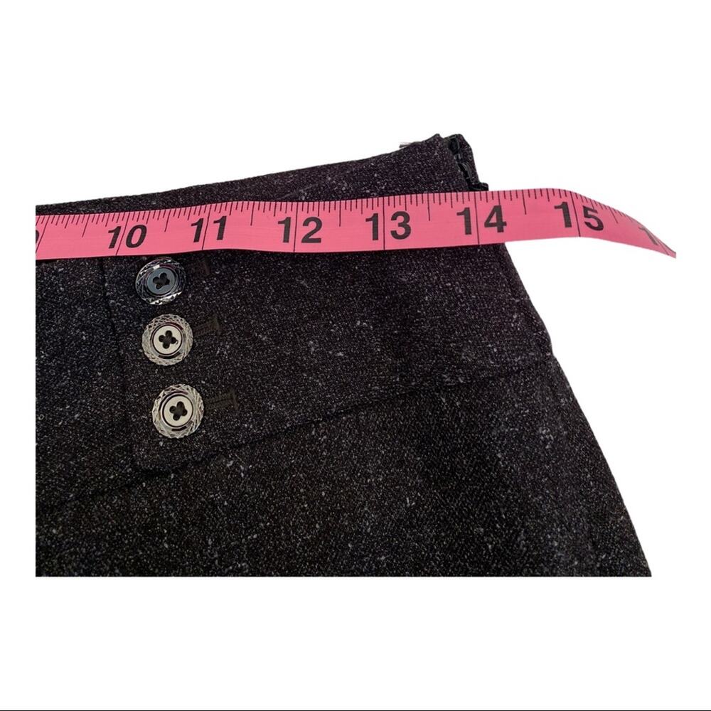 WHBM Donegal Tweed Wide Leg Pants 0 NWT Brown Charcoal Flecked - Picture 10 of 10